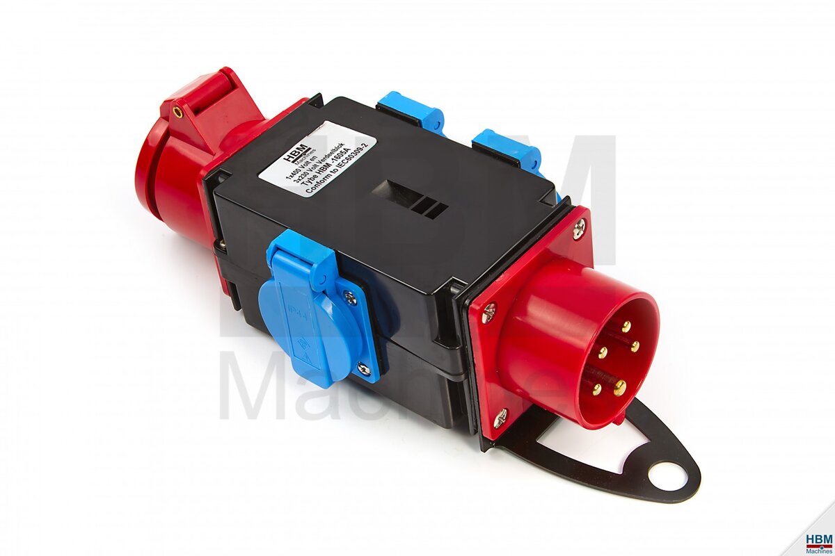 HBM 1 x 400 Volt og 3 x 230 Volt Distribusjonsblokk