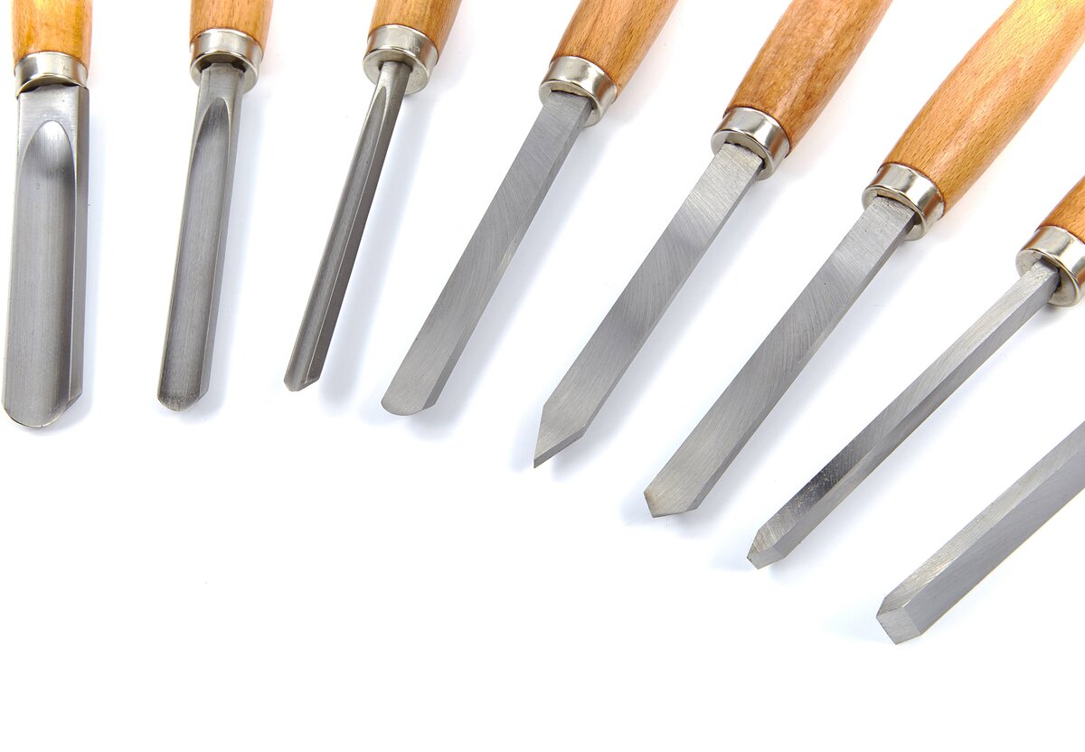 HBM 8-piece wood turning tool set