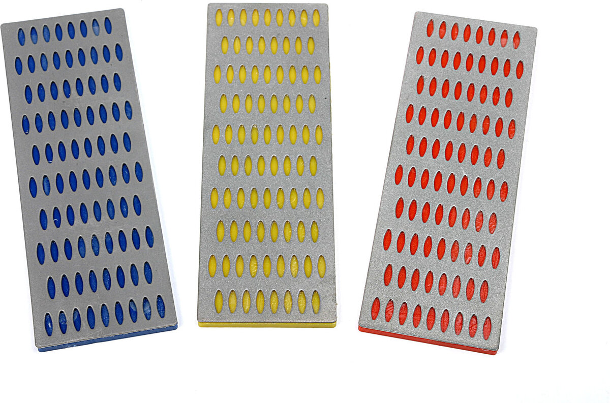 HBM 3-piece diamond whetstones set grit 200 - 300 - 400