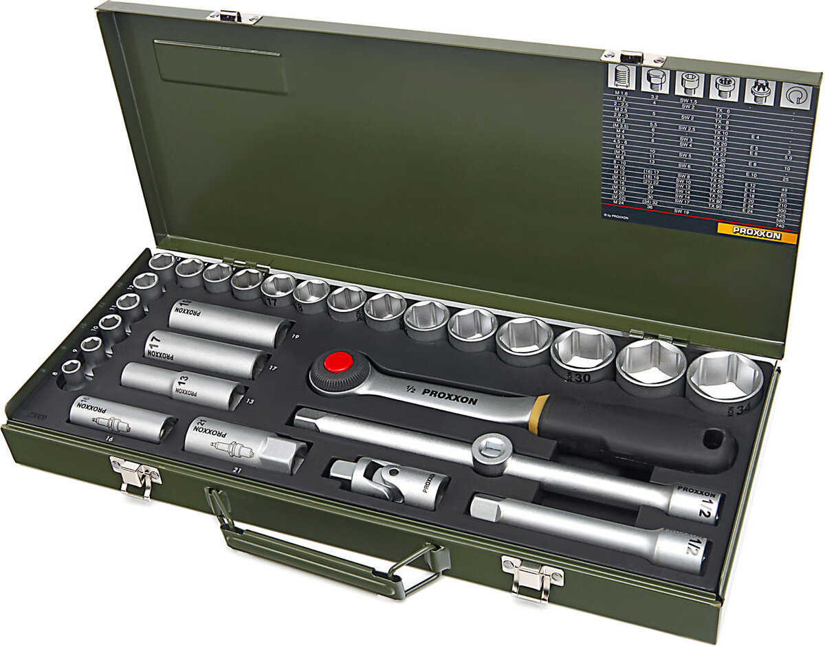 Proxxon 23000 - 29 stk 1/2 stikkontakt Proxxon 23000 - 29 stk 1/2 stikkontakt