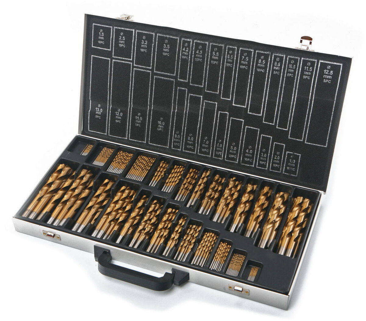 HBM 230-stykke HSS-TIN-belagt boresett HBM 230-stykke HSS-TIN-belagt boresett