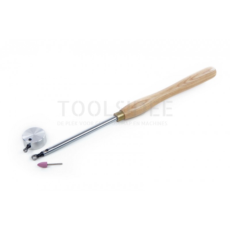 HBM wood internal turning tool with 2 loose round chisels