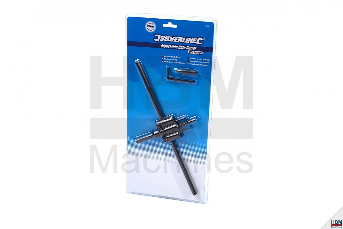 Silverline 40 - 300 mm. Justerbar sirkelsnitt