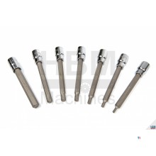 Hbm 7 stykke profi 3/8 ”lang sokkelsæt 3 - 10 mm model 2