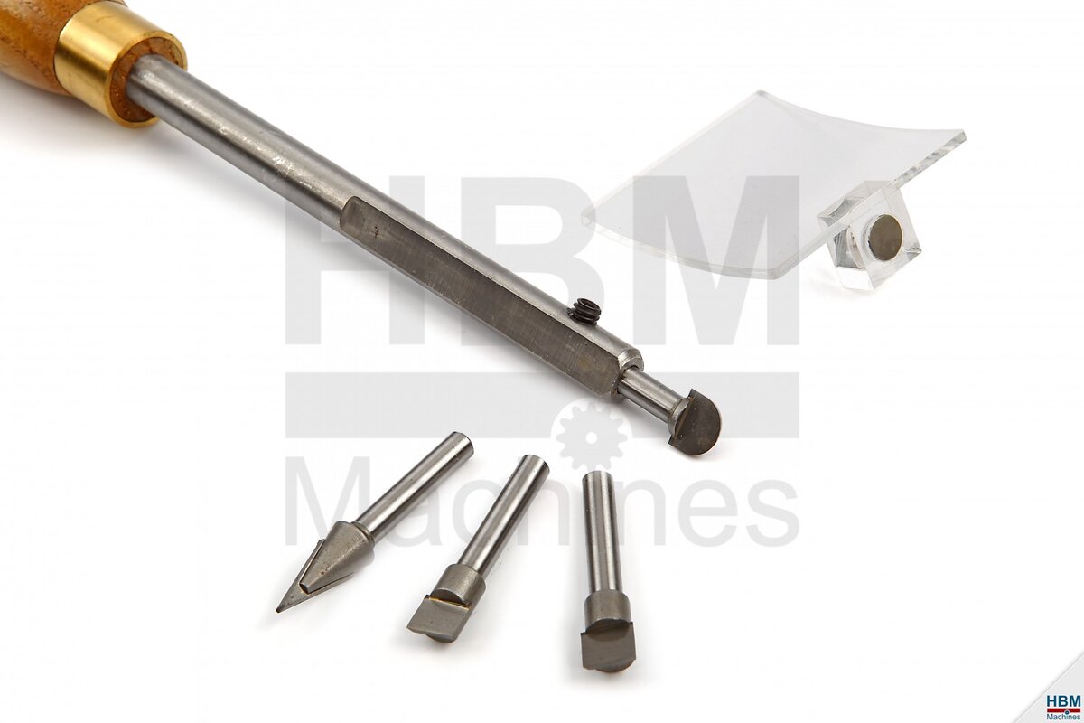 HBM Wood Turning Tool med 4 forskjellige HM-poeng HBM Wood Turning Tool med 4 forskjellige HM-poeng