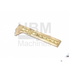 HBM Brass Analog Vernier Caliper 100 mm. HBM Brass Analog Vernier Caliper 100 mm.
