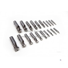 HBM 20 piece hss - 8% cobalt milling set