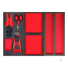 Gefüllter breiter Werkzeugwagen XL 514-teilig MW Tools