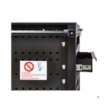 Værktøjsvogn bred 15 skuffer sort MW Tools Værktøjsvogn bred 15 skuffer sort MW Tools