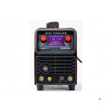 AC/DC TIG welding inverter 200 A for welding in TIG AC, DC, PULSE TIG, and MMA electrodes. MW Tools