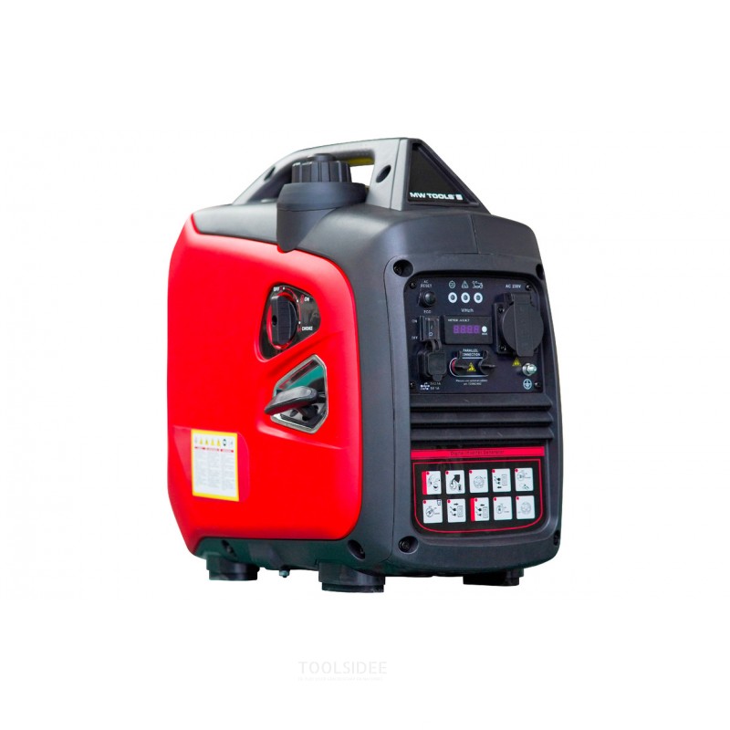 Hiljainen bensiinikäyttöinen invertterigeneraattori 2,0 kW 230 V MW Tools Hiljainen bensiinikäyttöinen invertterigeneraattori 2,0 kW 230 V MW Tools