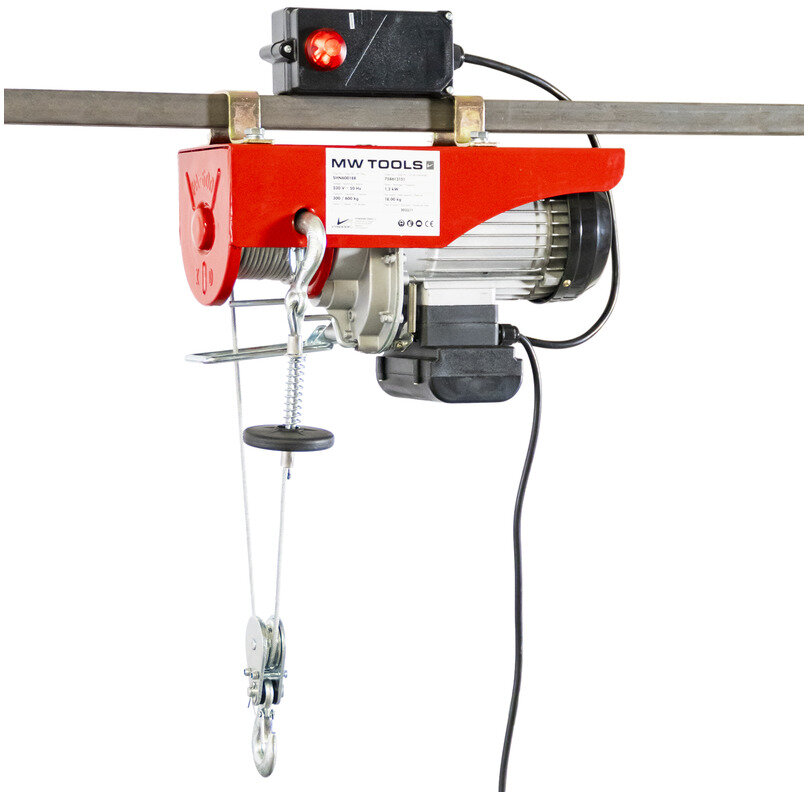 Elektrisk kabeltalje 400 kg 12 meter trådløs kontroll MW Tools