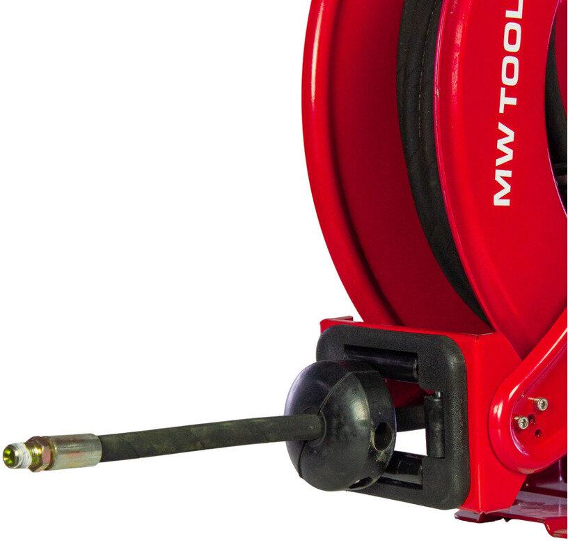 Avvolgitore aria compressa olio e acqua 15 m Ø 1/2" 160 bar Acciaio verniciato a polvere con avvolgimento automatico e supp