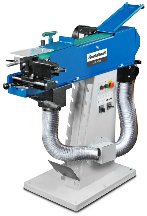 Båndsliber, rørsliber, 100x2000 mm, 2,5/3,3 kW, 400V, rør 20-78 mm, inkl. udsugning, Metallkraft