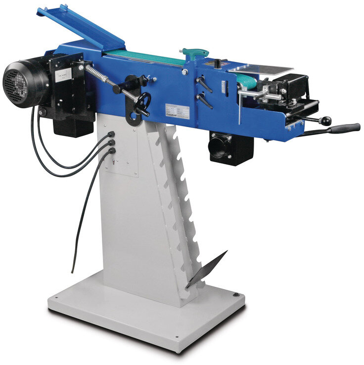 Båndsliber, rørsliber, 100x2000 mm, 2,5/3,3 kW, 400V, rør 20-78 mm, inkl. udsugning, Metallkraft