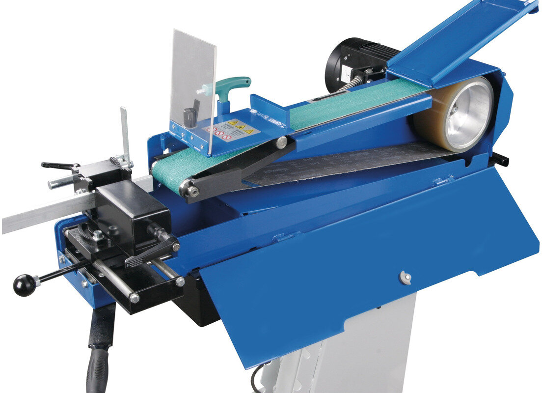 Båndsliber, rørsliber, 100x2000 mm, 2,5/3,3 kW, 400V, rør 20-78 mm, inkl. udsugning, Metallkraft