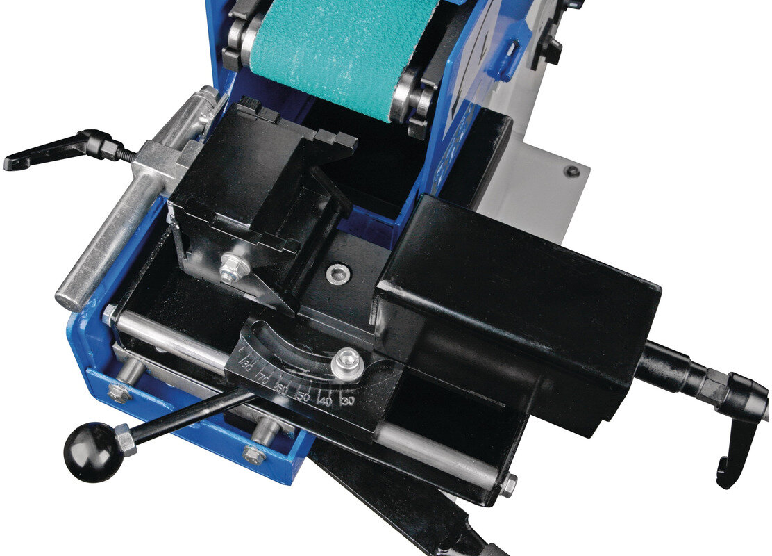 Båndsliber, rørsliber, 100x2000 mm, 2,5/3,3 kW, 400V, rør 20-78 mm, inkl. udsugning, Metallkraft