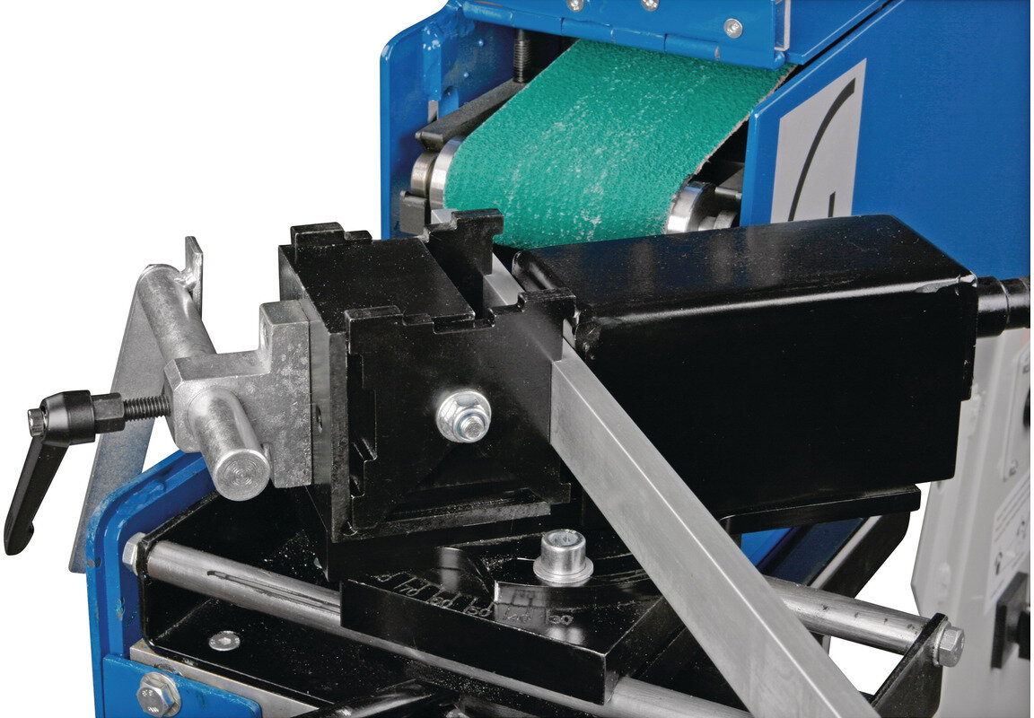 Båndsliber, rørsliber, 100x2000 mm, 2,5/3,3 kW, 400V, rør 20-78 mm, inkl. udsugning, Metallkraft