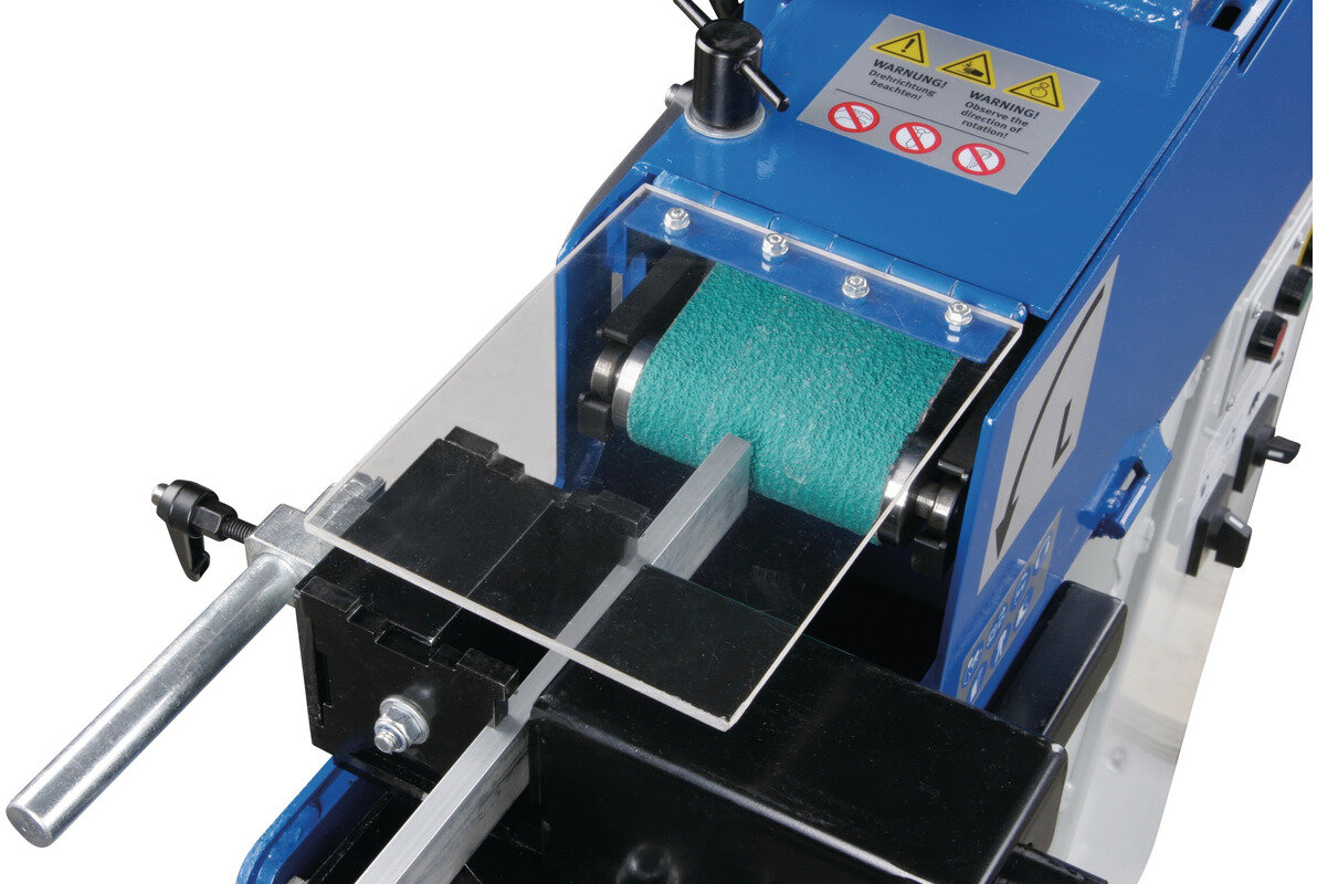 Båndsliber, rørsliber, 100x2000 mm, 2,5/3,3 kW, 400V, rør 20-78 mm, inkl. udsugning, Metallkraft