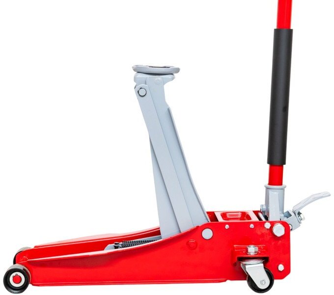 Hydraulische krik 'extra laag", dubbele pomp 2,5T MW Tools