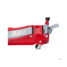 Hydraulische krik 'extra laag", dubbele pomp 2,5T MW Tools