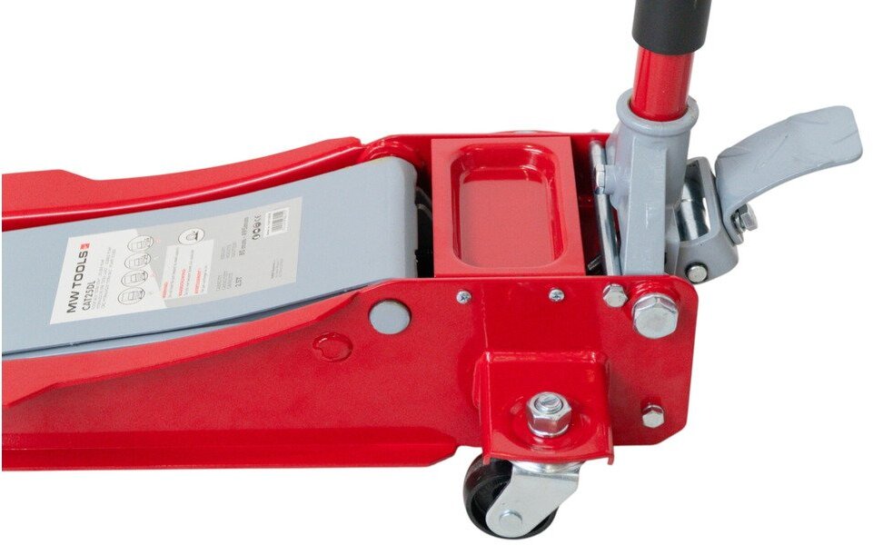 Hydraulische krik 'extra laag", dubbele pomp 2,5T MW Tools