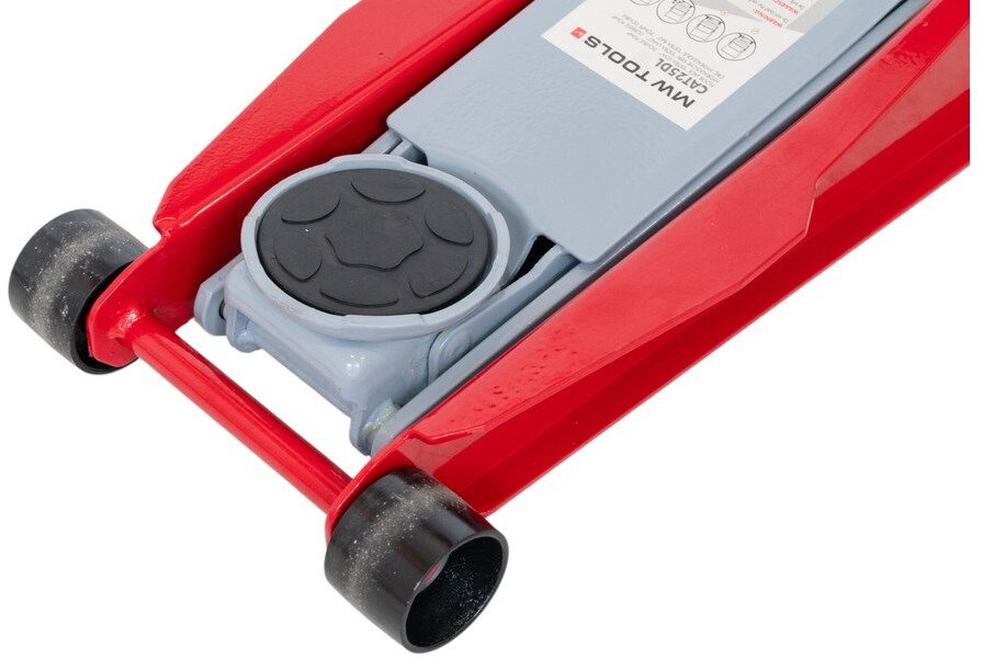 Hydraulische krik 'extra laag", dubbele pomp 2,5T MW Tools