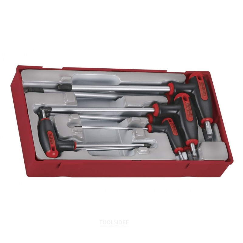 Kuusiokolosarja T-kahvalla TT1-lokeroon 2,5-8 mm 7-osainen Teng Tools