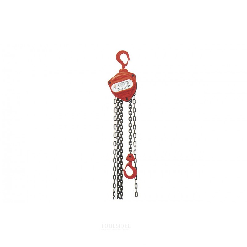 Ketjunostin, manuaalinen, 0,5 tonnia, 2,5 metriä, MW Tools