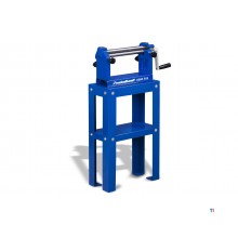 Manuel pladevalsemaskine med 3 ruller, arbejdsbredde 305 mm, pladetykkelser op til 0,8 mm i stål. Metallkraft