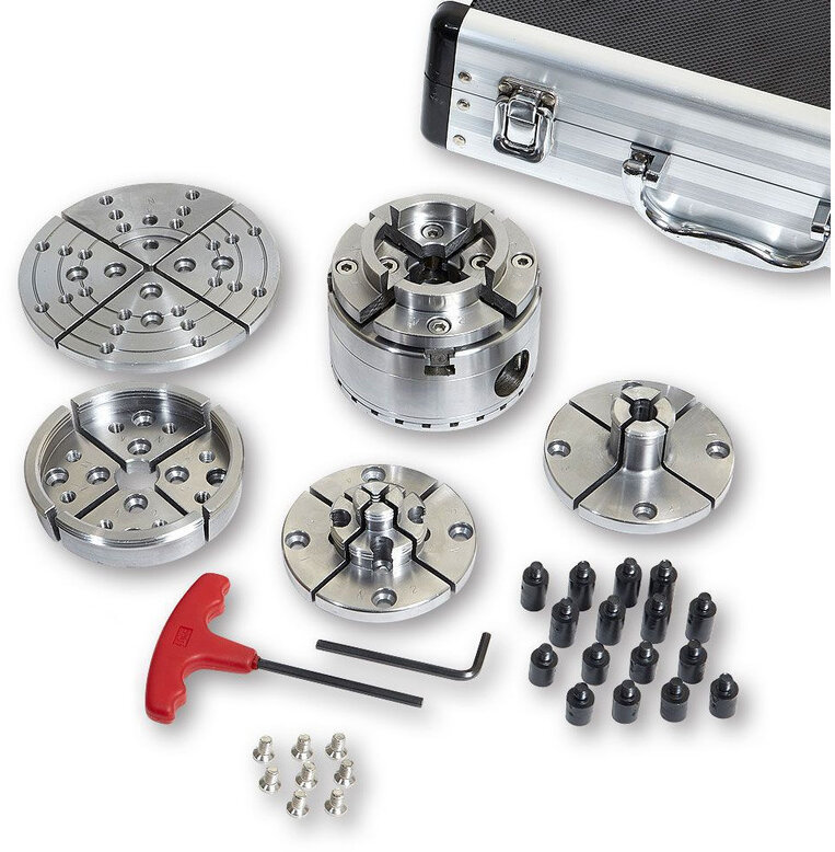 Professionele houtklauwplaten set 4 bekken ø95 mm M33x3,5 MW-Tech