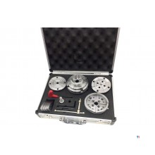 Professionele houtklauwplaten set 4 bekken ø95 mm M33x3,5 MW-Tech