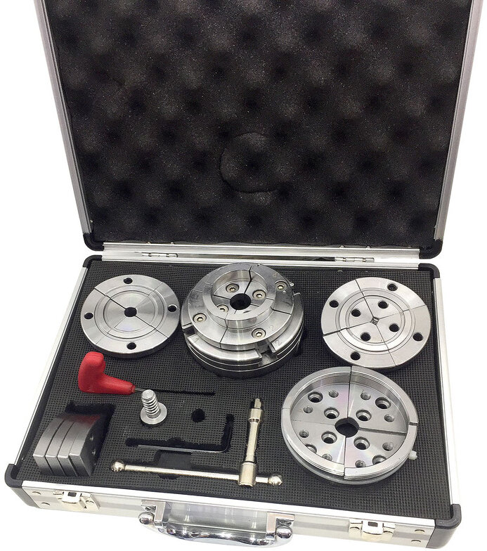 Professionele houtklauwplaten set 4 bekken ø95 mm M33x3,5 MW-Tech