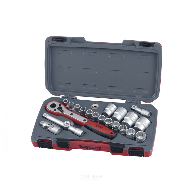 Hylsyavainsarja 1/2" 10-32 mm 21-osainen Teng Tools