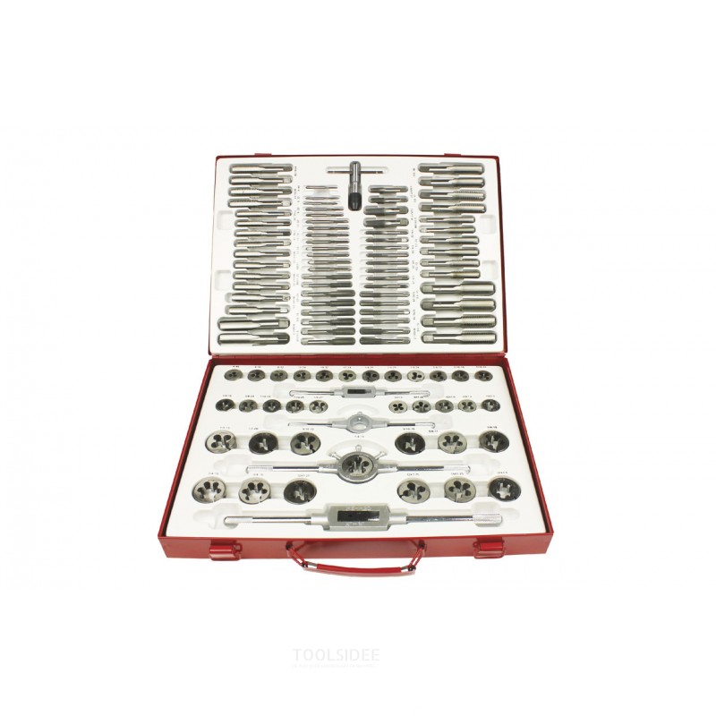 Professional 110-piece tapping and cutting plate set SAE / Metric MW Tools