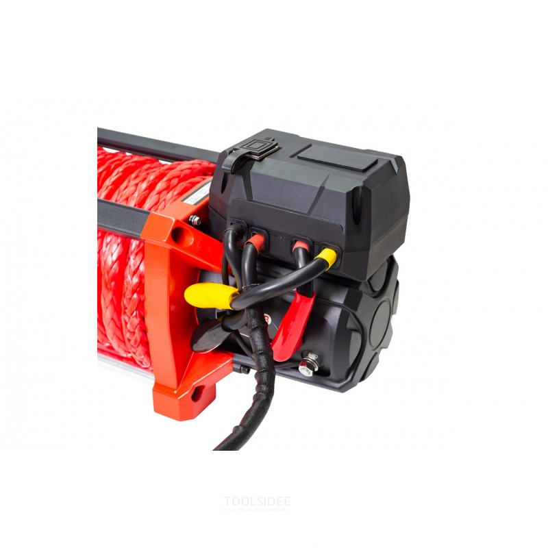 12 V vinssi 8164 kg 22 m synteettinen vaijeri langaton kaukosäädin MW Tools