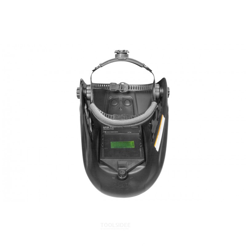 Panoramic welding helmet with 180° view - Large viewing window 100 x 93 mm MW Tools