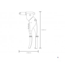 Blindnittetænger til blindnitter, møtrikker og bolte NCG Blindnittetænger til blindnitter, møtrikker og bolte NCG