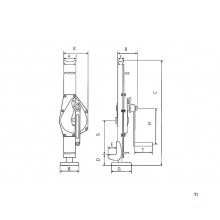 Dommekracht 3 ton MW Tools Dommekracht 3 ton MW Tools