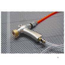 Strahlkabine 1200 L pro Doppelarbeitsplatz mit externer Zyklonabsaugung MW Tools