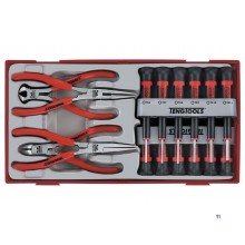 Mini-Schraubendreher- und Mini-Zangen-Set TT1-Tablett Flach- PH- TX 16-teilig Teng Tools Mini-Schraubendreher- und Mini-Zangen-Set TT1-Tablett Flach- PH- TX 16-teilig Teng Tools