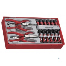 Mini-Schraubendreher- und Mini-Zangen-Set TT1-Tablett Flach- PH- TX 16-teilig Teng Tools Mini-Schraubendreher- und Mini-Zangen-Set TT1-Tablett Flach- PH- TX 16-teilig Teng Tools