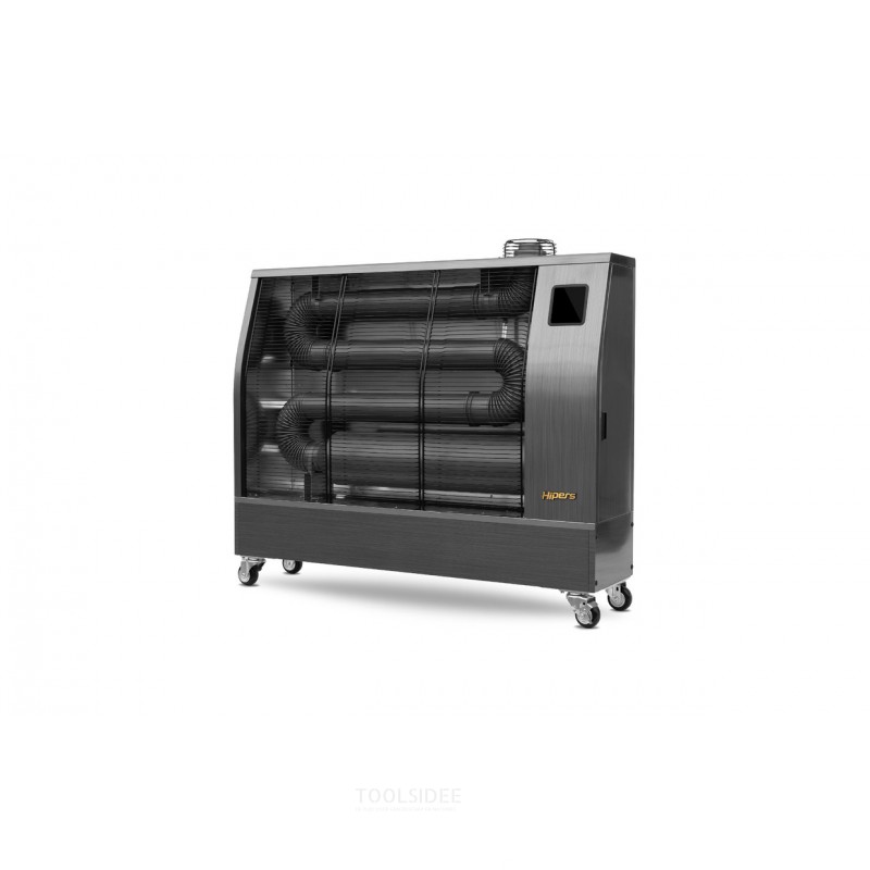 Infrarød dieselvarmer Pro 17,4 kW rustfrit stål motiv 500-1600 m³ Wifi Hipers