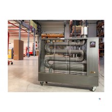 Infrared diesel heater Pro 17.4 kW stainless steel motif 500-1600 m³ Wifi Hipers