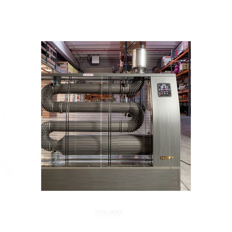 Infrarød dieselvarmer Pro 17,4 kW rustfrit stål motiv 500-1600 m³ Wifi Hipers