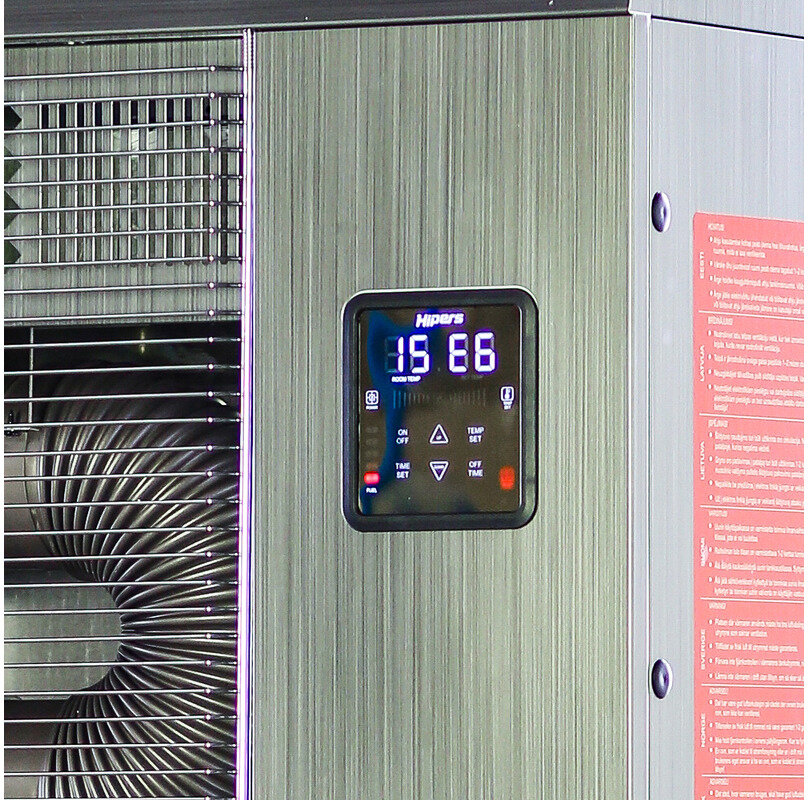 Infrarød dieselvarmer Pro 40,7 kW rustfritt stål motiv 3500-6000 m³ Wifi Hipers