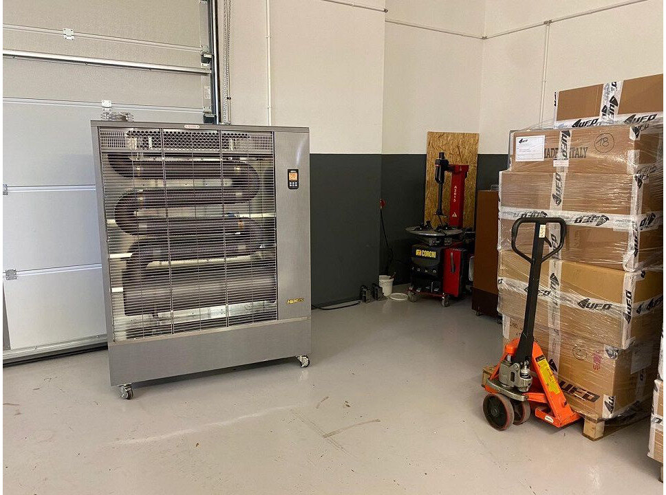 Infrarød dieselvarmer Pro 40,7 kW rustfritt stål motiv 3500-6000 m³ Wifi Hipers