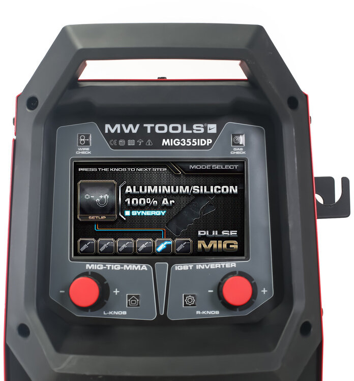 MIG 350A dobbeltpulssvejsning inverter synergi industriel mikrobølgeværktøj MIG 350A dobbeltpulssvejsning inverter synergi industriel mikrobølgeværktøj