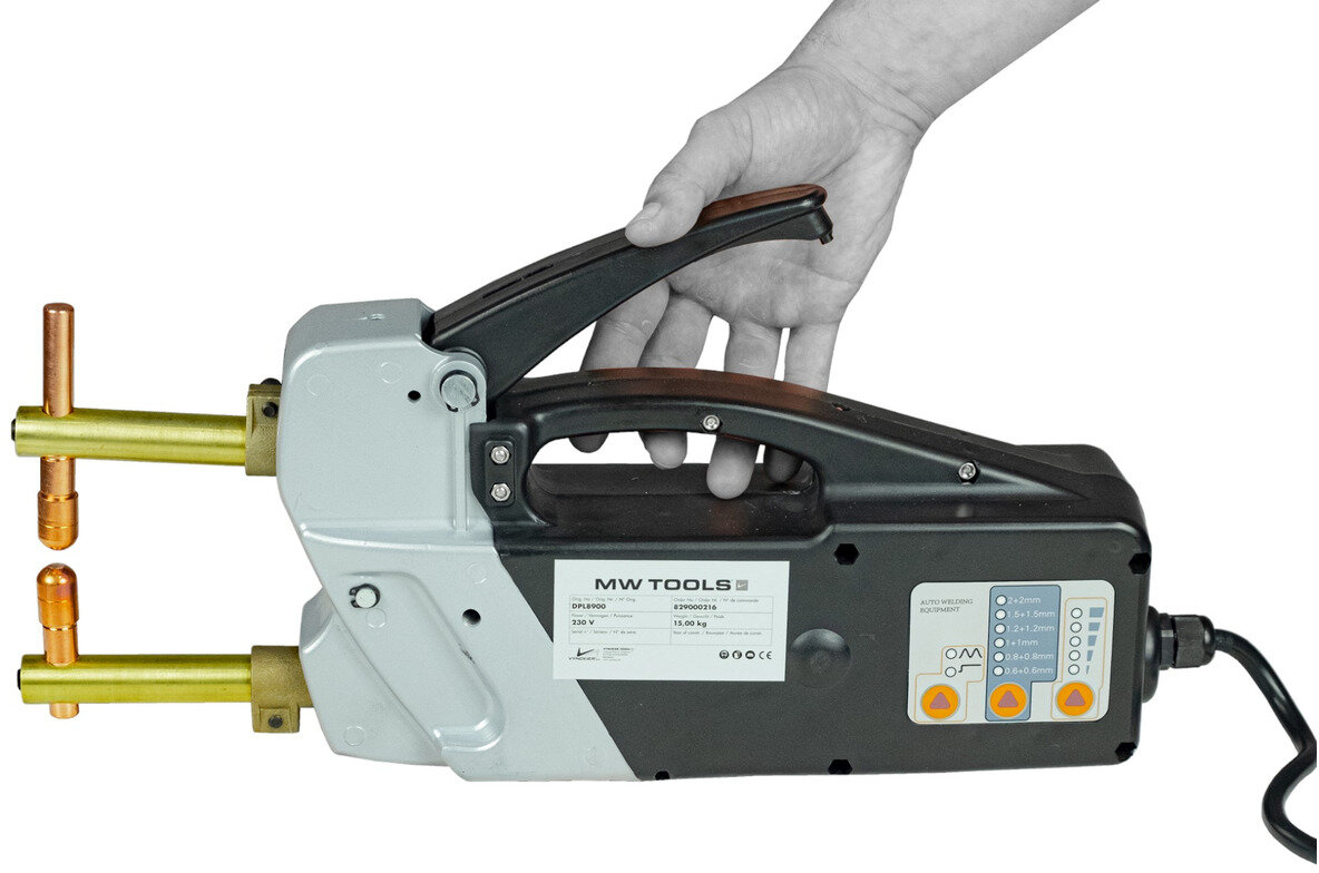 Tragbares Punktschweißgerät 2+2mm 230V MW Tools