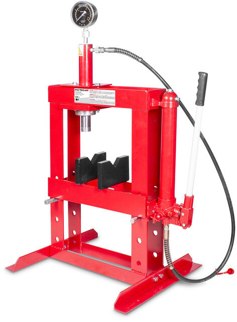 Hydraulische Presse 10 Tonnen Handbetrieb MW Tools Hydraulische Presse 10 Tonnen Handbetrieb MW Tools